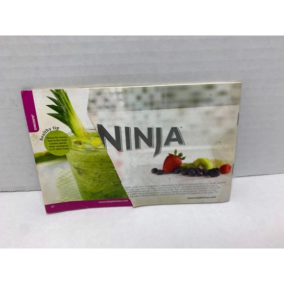Manual Booklet Ninja Inspirational Guide Health Recipe Tips - Picture 2 of 2